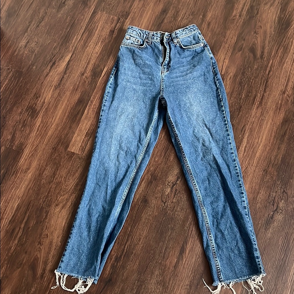 PrettyLittleThing Blue Boyfriend Jeans